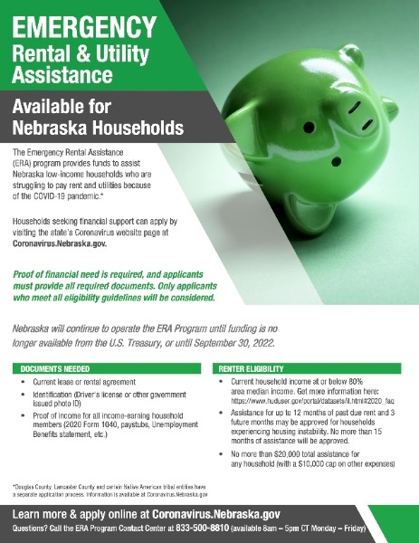 rent and utility assistance flyer